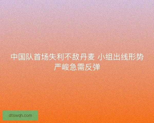 中国队首场失利不敌丹麦 小组出线形势严峻急需反弹